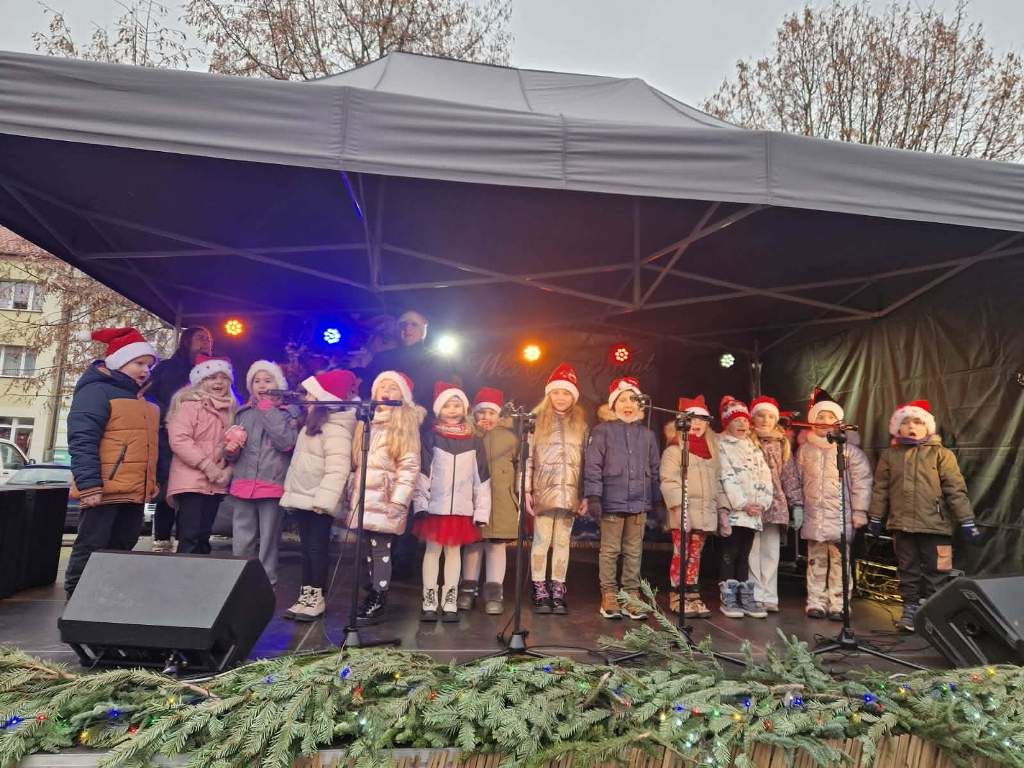 Zdjęcie: Jarmarkowy występ Muchomorków i Zuchów