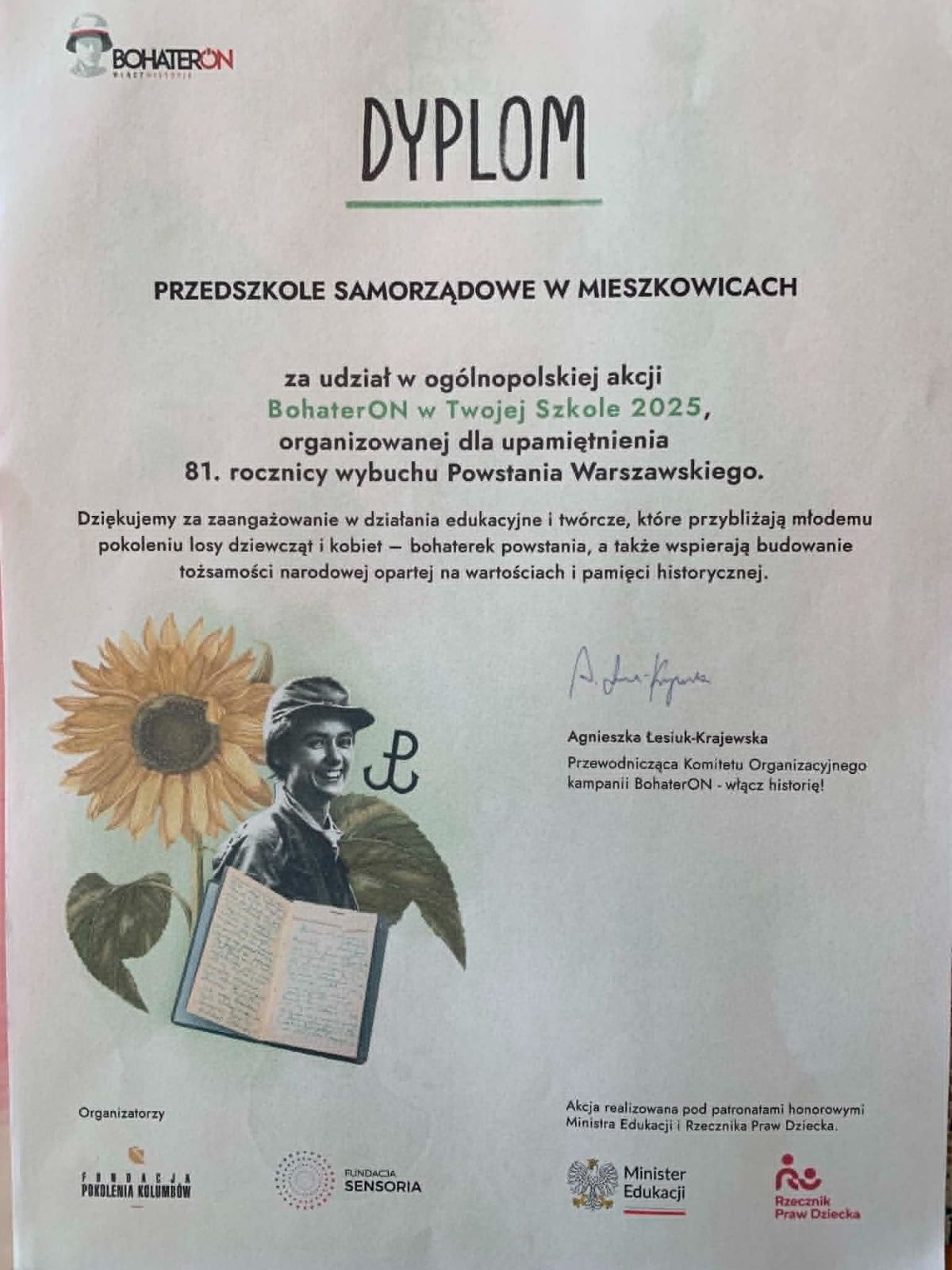 Zdjęcie: Udział w akcji BohaterON